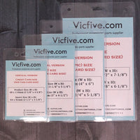 Vinyl Transparent Badge Holder (Vertical)
