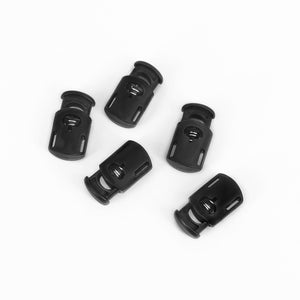 Oval Cylinder Cord Lock Stopper with 2 Webbing Holes