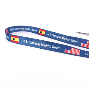 1.5 cm Lanyard (U.S. Embassy Madrid, Spain)