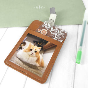 PU Badge Holder (Cat Design)