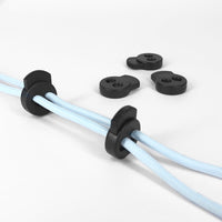 2-Holes Flat Round Cord Stopper
