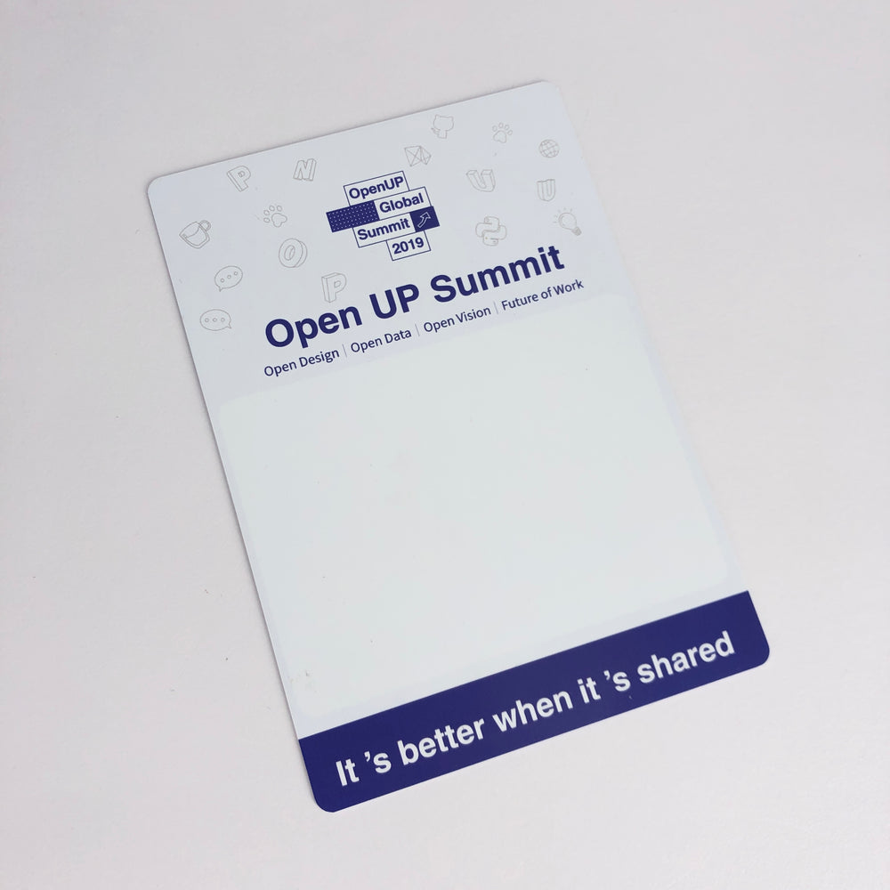 Printed ID Card (Open Up Summit)